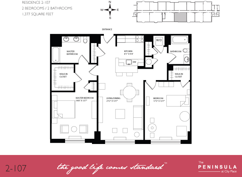The Peninsula Edgewater floor plan